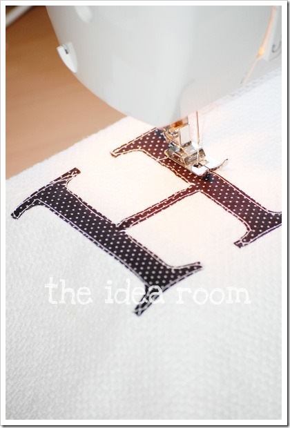 monogrammed towel 8wm
