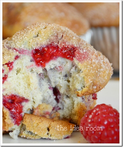 Raspberry White Chocolate Muffins