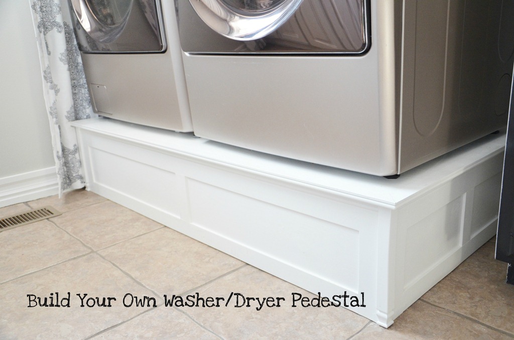 Washer and Dryer Pedestals DIY