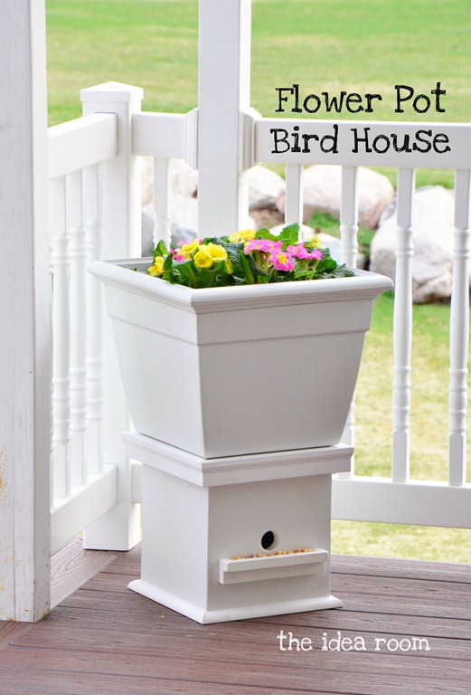 Bird House Flower Planter