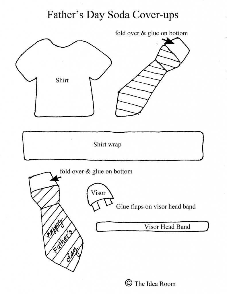Fathers Day Soda Cover-Ups Printable