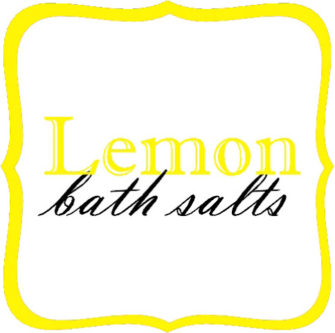 lemon bath salts