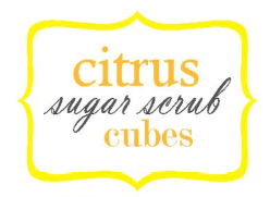 sugar scrub cube label pic