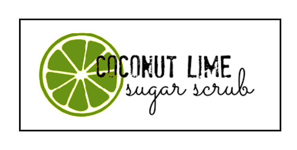 Coconut Lime Sugar Scrub Label image