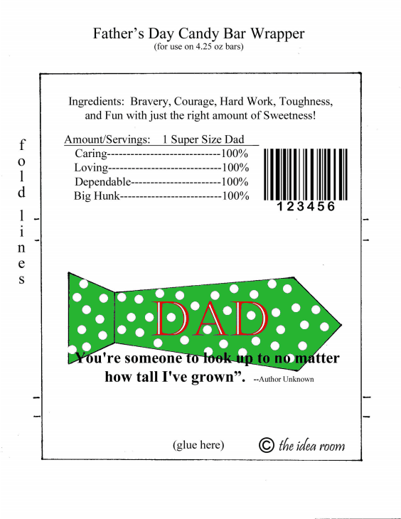 Fathers-day-candy-wrapper-green-dot