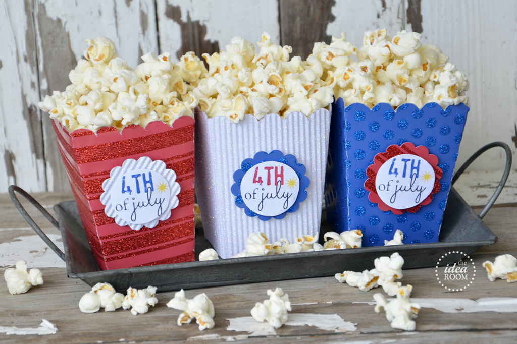 Popcorn Box Template fourth Of July Party The Idea Room