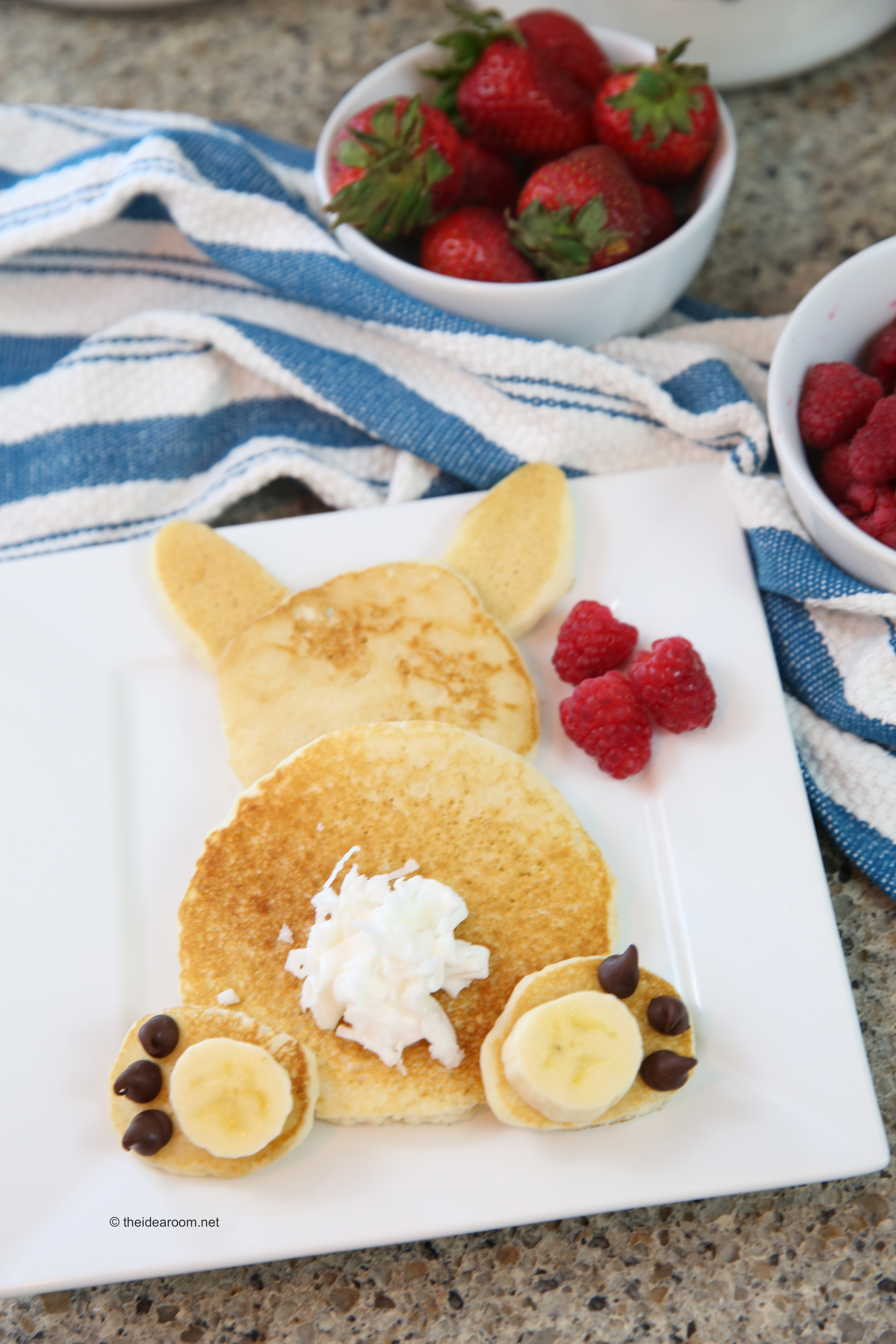How to Make Easter Bunny Pancakes Video Tutorial