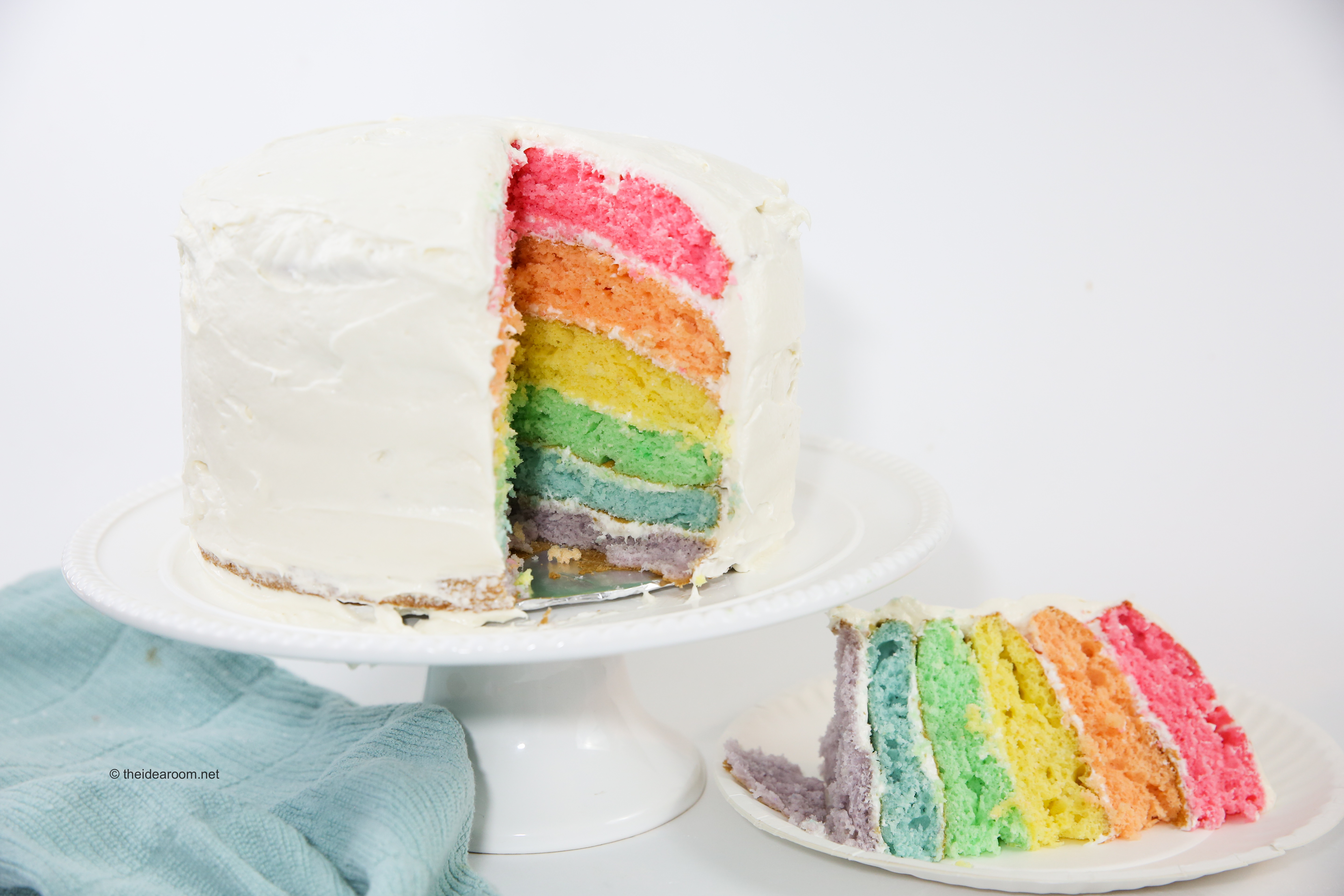 Rainbow Layer Cake Recipe  Reily Products