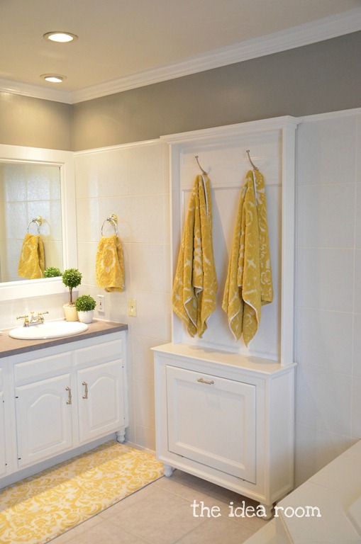 Customized Towel Rack The Idea Room - Master Bathroom Towel Rack Ideas