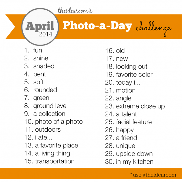 April Photo-A-Day Challenge | theidearoom.net