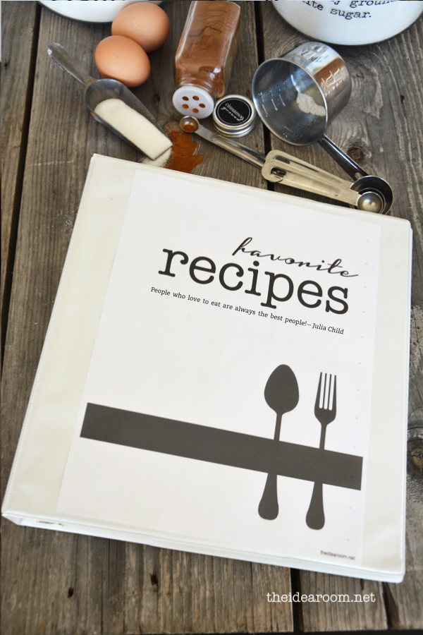 Recipe Book Printables The Idea Room