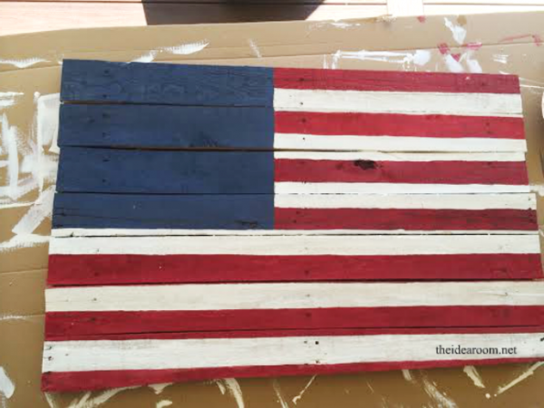 Wood Pallet American Flag - The Idea Room