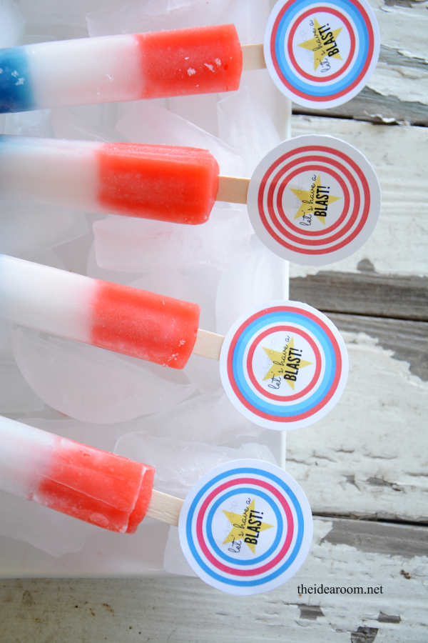 Fourth of July Popsicles 
