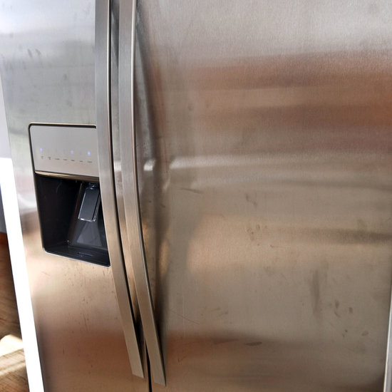 clean stainless steel refrigerator