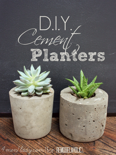 DIY Cement Planters