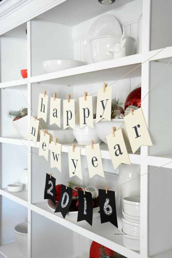 Printable DIY New Year s Eve Banner The Idea Room