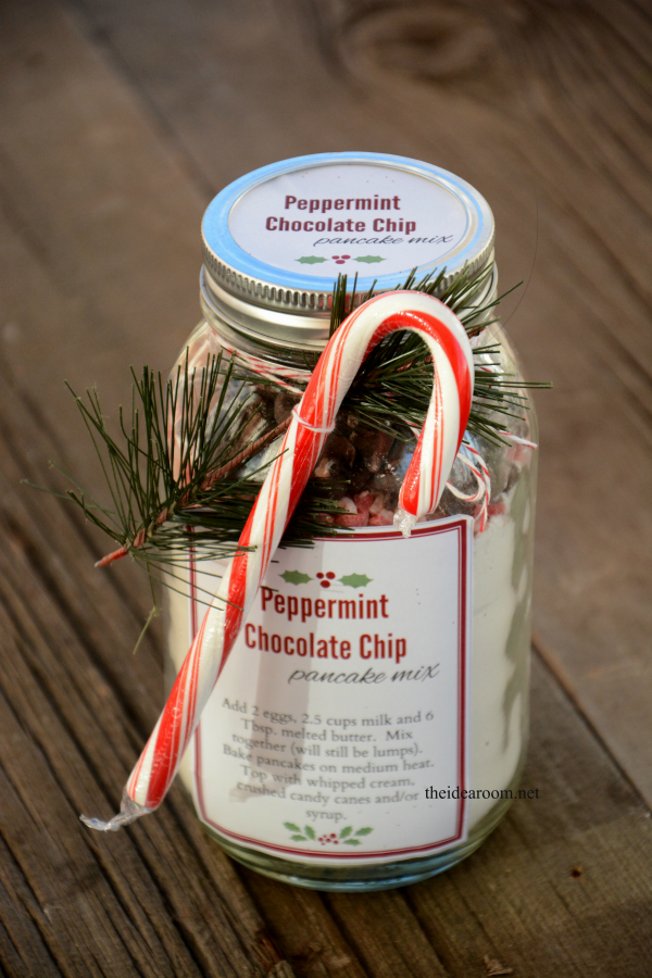 Peppermint Chocolate Chip Pancake Mix 4 - The Idea Room