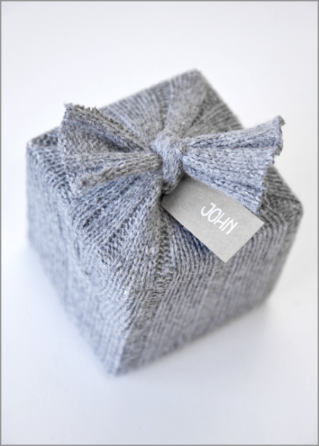 sweater gift wrap