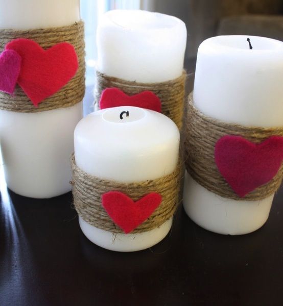 heart candles