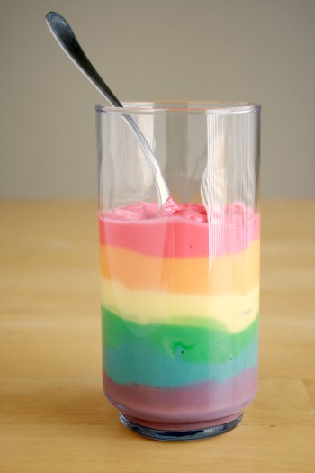 Layered-Rainbow-Colored-Pudding