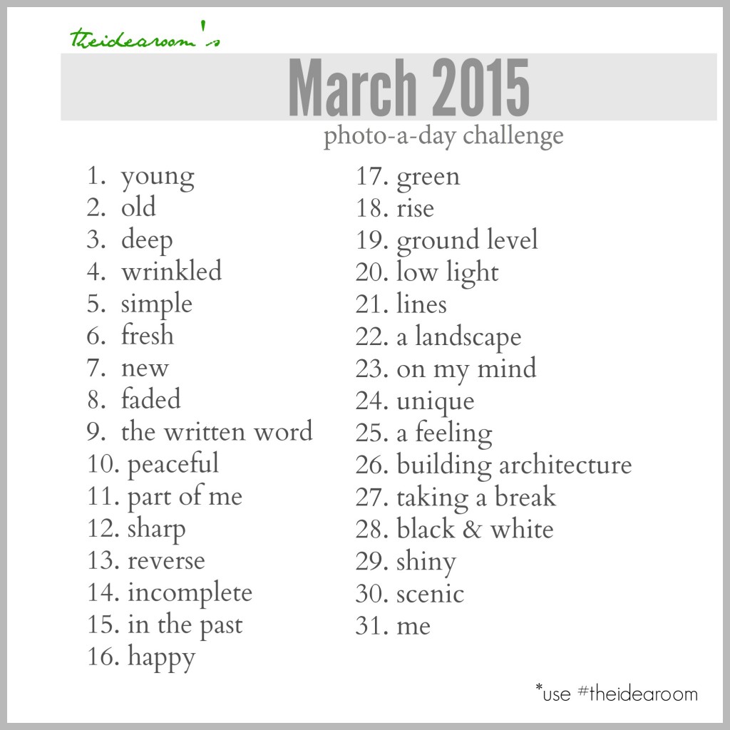 March Photo A Day 2015