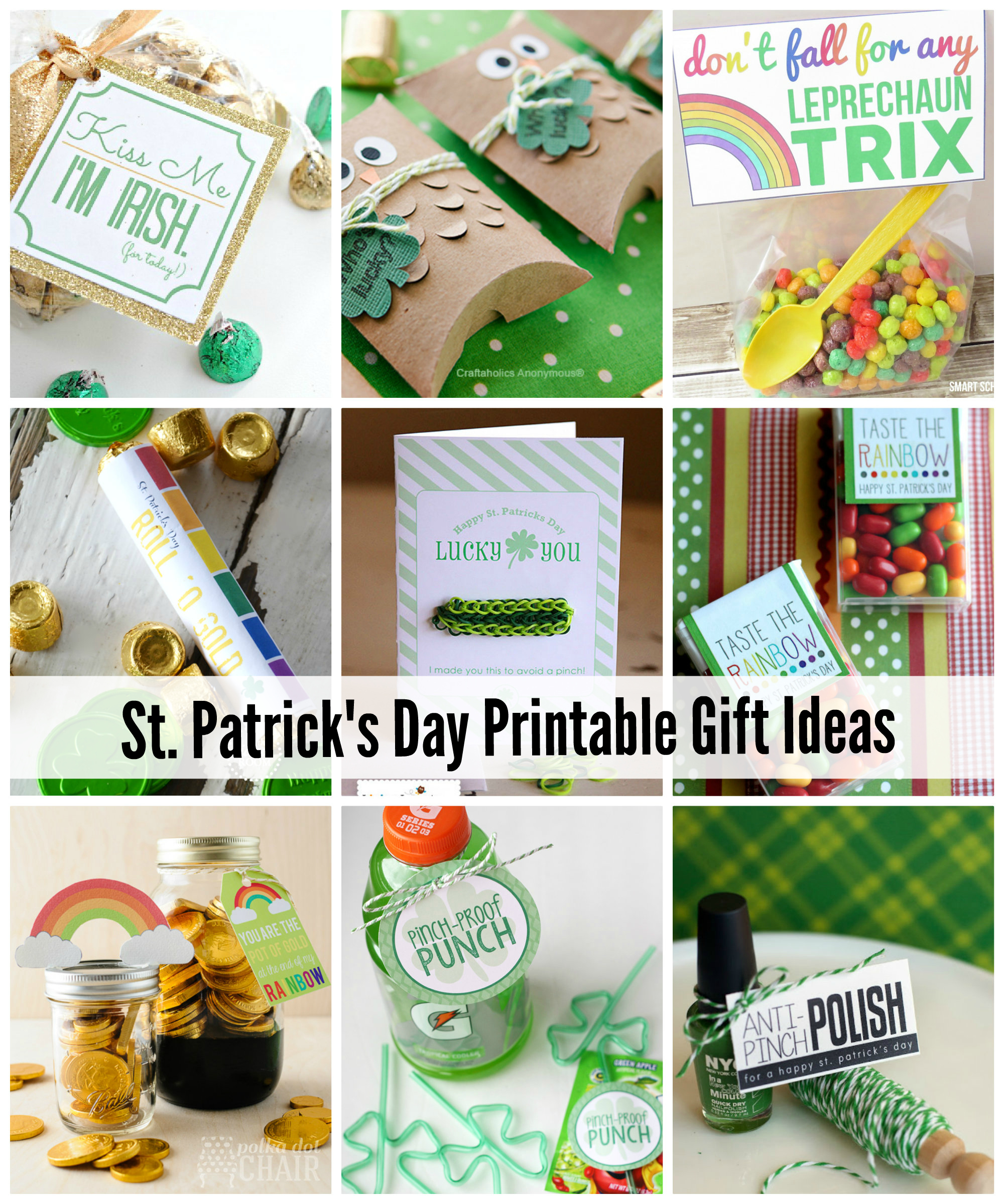 St Patrick s Day Printable Gift Ideas The Idea Room