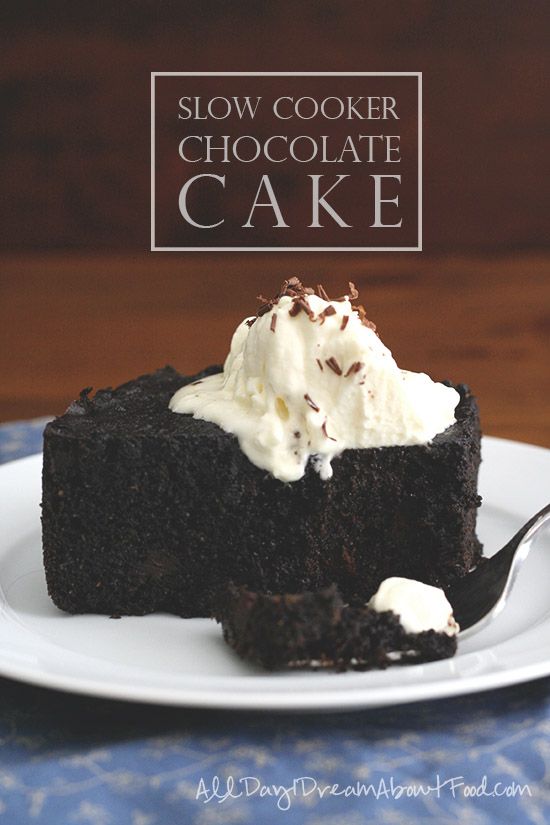 slow cooker chocolate cake