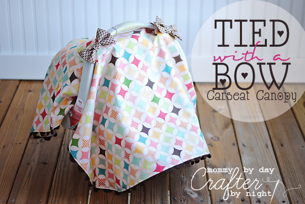 Tied with a Bow Carseat Canopy Main