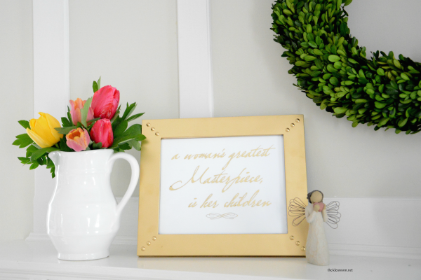 Gold Foil Mother's Day Sign
