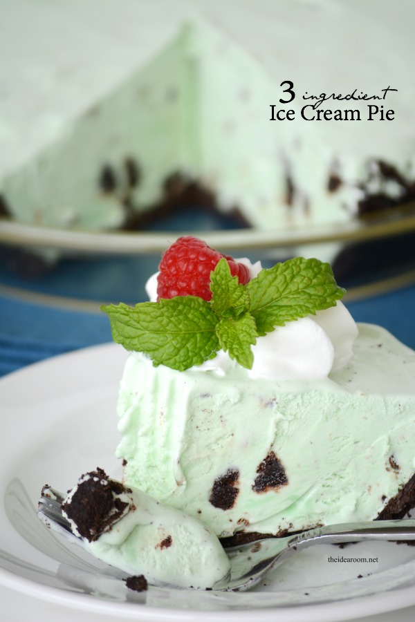 3 ingredient Ice Cream Pie