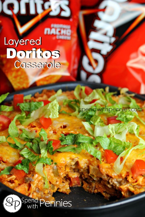 Layered-Doritos-Casserole-Doritos-layered-with-a-sour-cream-beef-salsa-mixture-Amazing