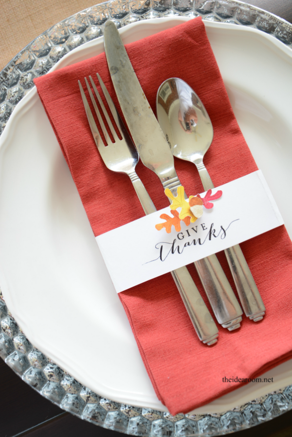 Thanksgiving Table Setting Printable - The Idea Room