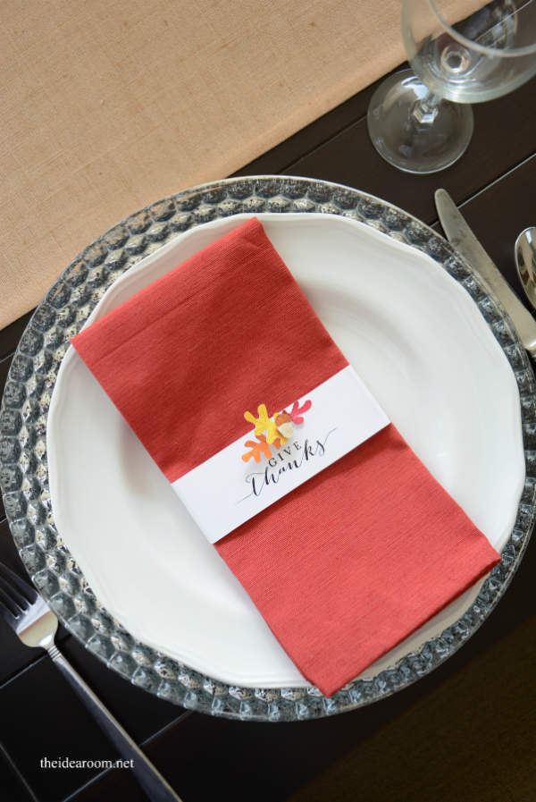 Thanksgiving Table Setting Printable - The Idea Room