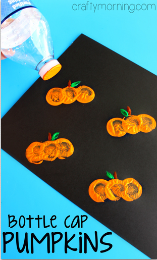 bottle-cap-pumpkin-stamping-craft-for-kids