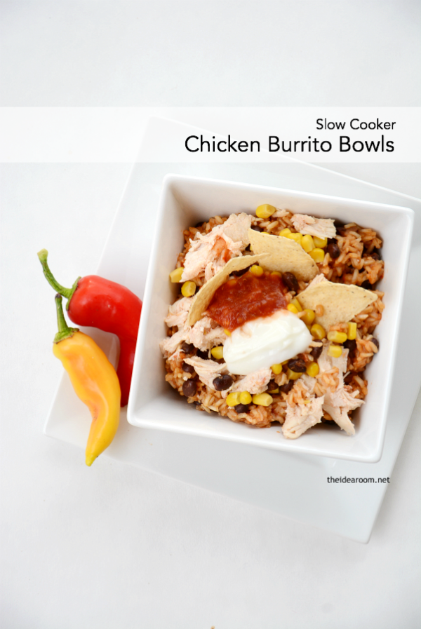 Slow Cooker Chicken Burrito Bowl The Idea Room