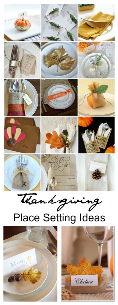 Thanksgiving Place Settings - The Idea Room