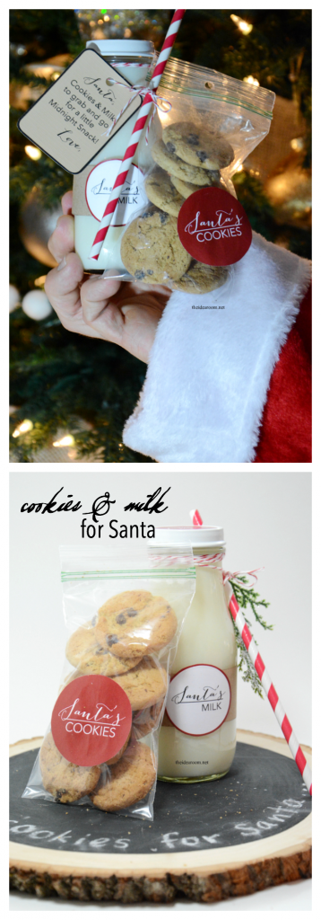 Cookies and Milk for Santa pin