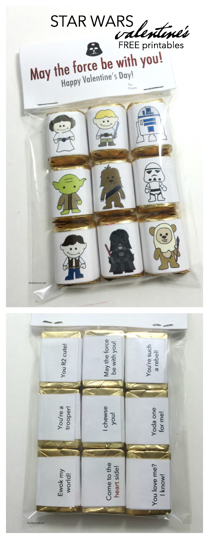 Star Wars Valentine’s Candy Wrappers - The Idea Room