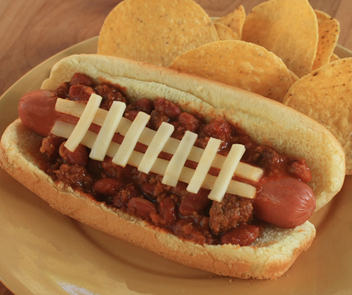 football-hot-dog