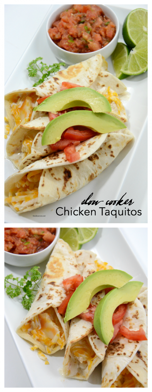 Slow Cooker Chicken Taquitos The Idea Room
