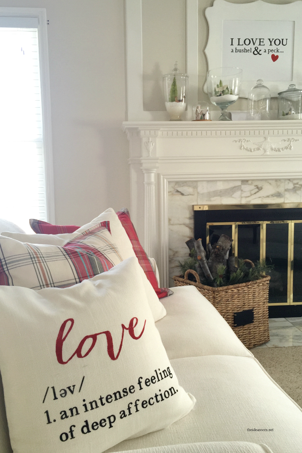 Valentine's Day | Learn how to make this 16 inch DIY Valentine's Day Pillow with this step by step tutorial. Free downloadable stencil so you can make one too. 