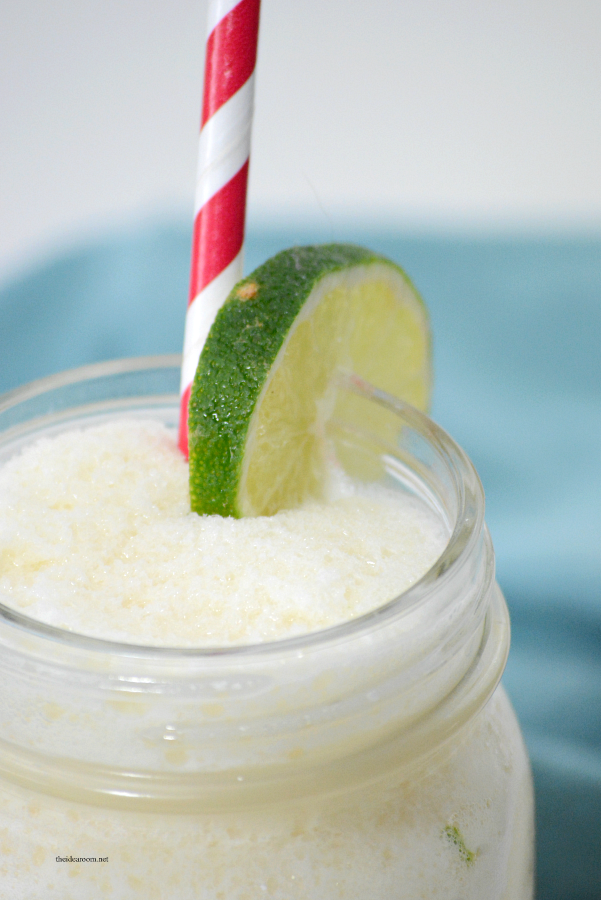 Drink Recipes | This Frozen Brazilian Lemonade is the perfect drink for your next party or on a hot summer day. Uses fresh limes for a refreshing drink everyone will love.