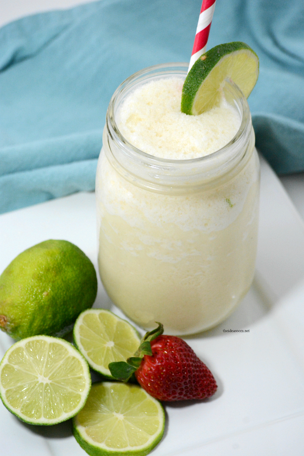 Recipes | This Frozen Brazilian Lemonade is the perfect drink for your next party or on a hot summer day. Uses fresh limes for a refreshing drink everyone will love.