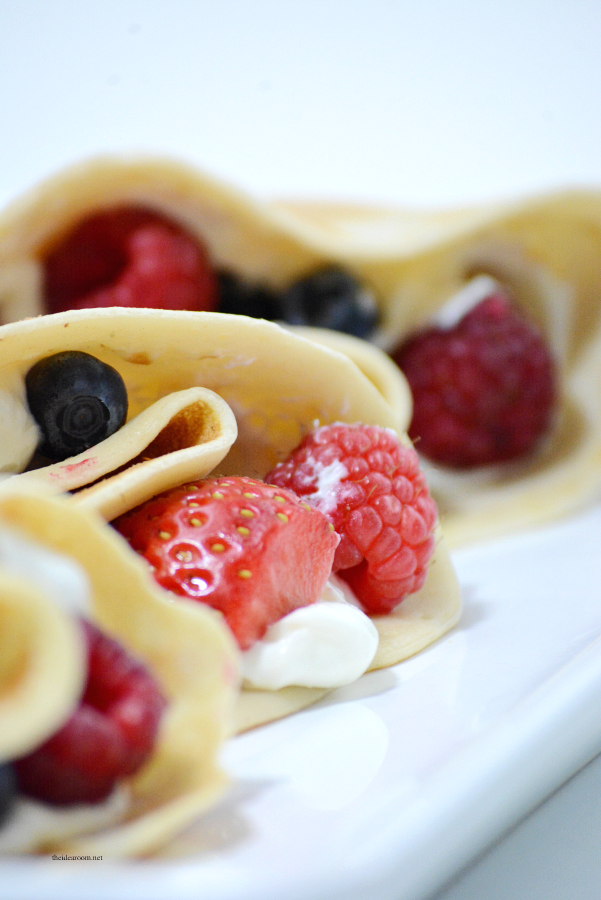 Crepes Recipes | Make these Berry Cream Cheese Crepes for Breakfast or a Brunch. The BEST Crepe Recipe we have found! Make them sweet or savory!