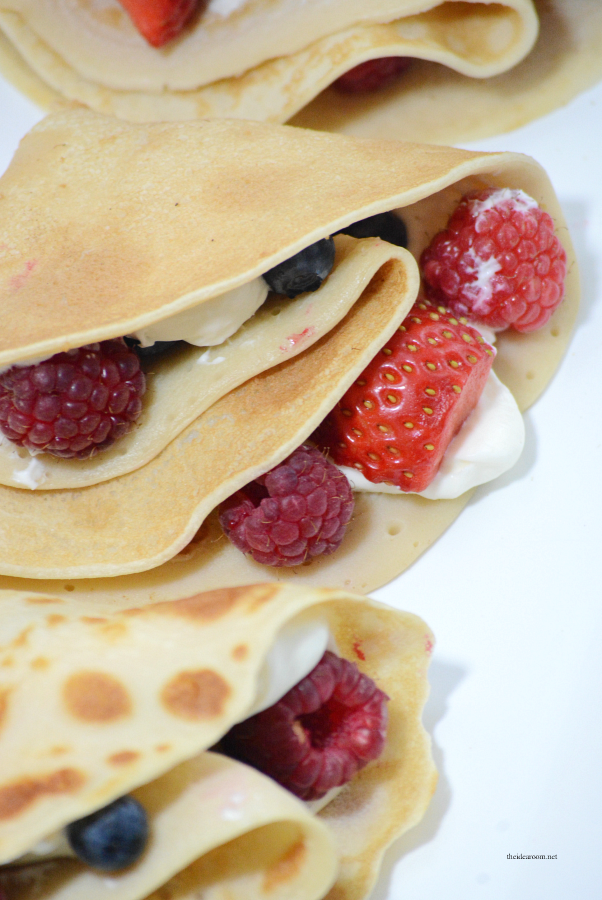 Recipes | Make these Berry Cream Cheese Crepes for Breakfast or a Brunch. The BEST Crepe Recipe we have found! Make them sweet or savory!