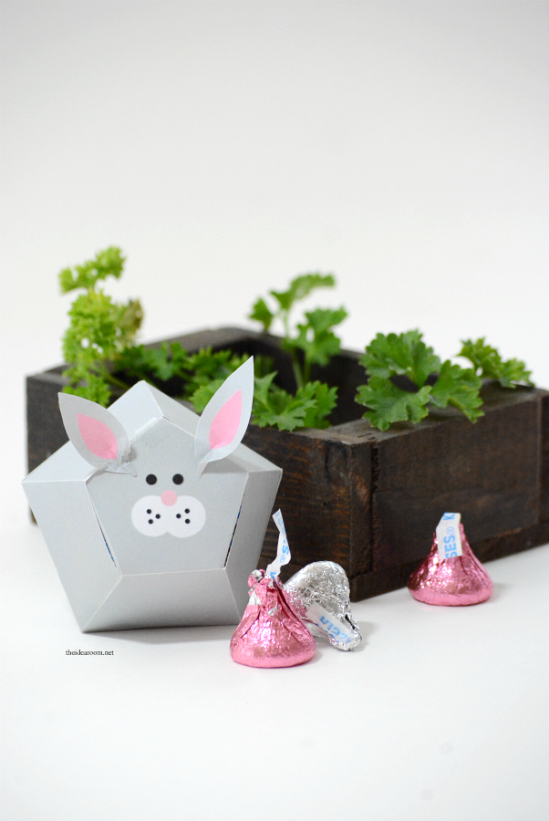 Easter | Free Printable Easter Bunny Box Template.  Make your own Easter gift or Easter Decorations...aren't they adorable?