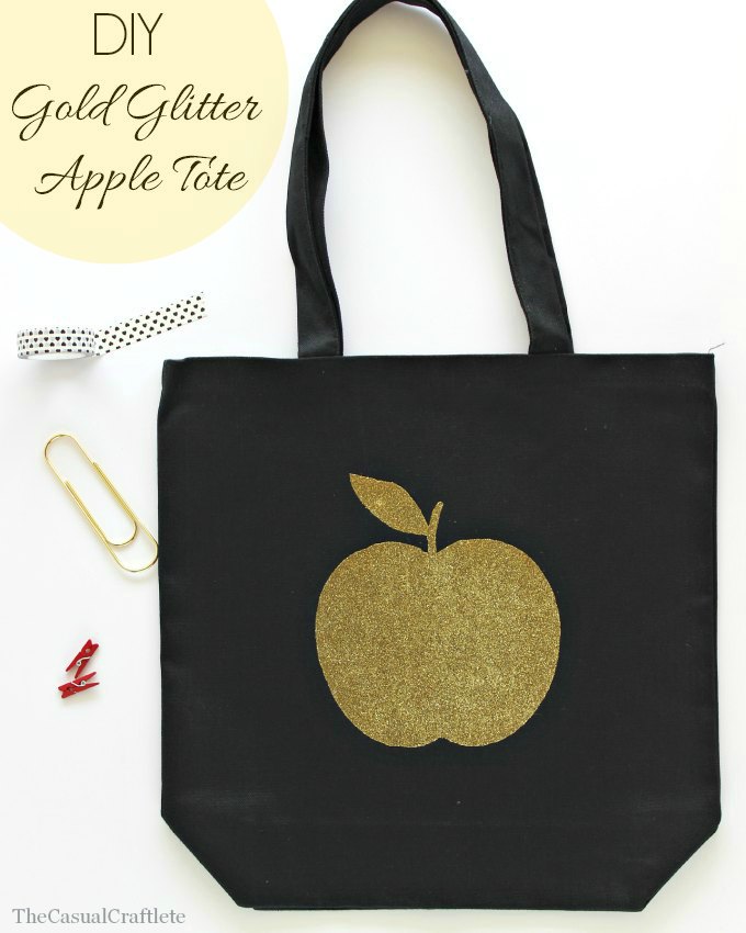 DIY-Gold-Glitter-Apple-Tote-by-www.thecasualcraftlete.com_