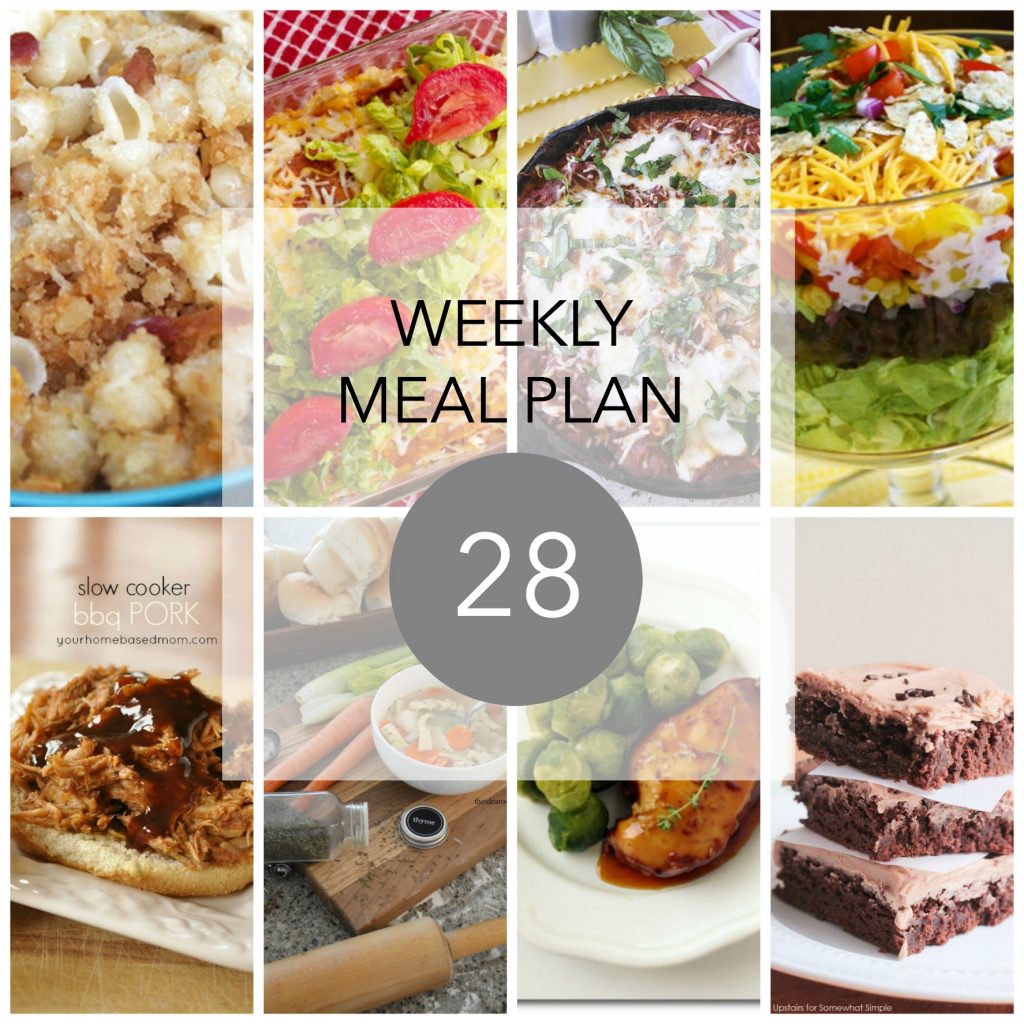 week 28 MEAL PLAN FB