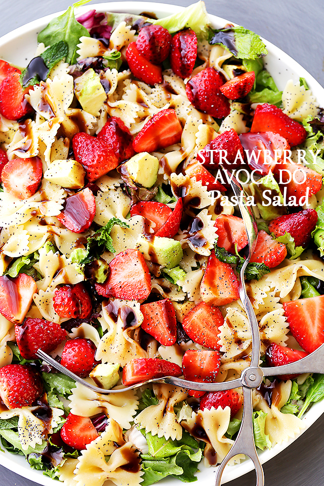 Strawberry-Avocado-Pasta-Salad