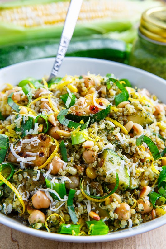 Pesto Zucchini and Corn Quinoa Salad 800 0522